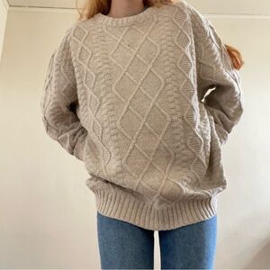 Cozy Cream Cable Knit Sweater